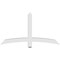 Ekena Millwork Bellingham Architectural Grade PVC Gable Bracket, 60"W x 32 1/2"H x 4"D x 4"F, 13/12 Pitch GBP060X33X0404BEL00 - alternate 4